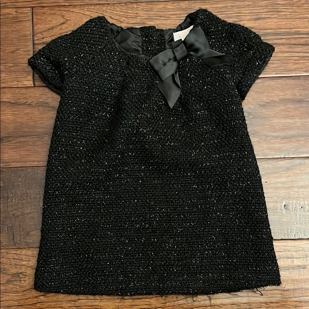 Elegant Black Kids Dress with Bow